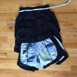 Tek Gear lot of 3 workout / running shorts with pockets EUC